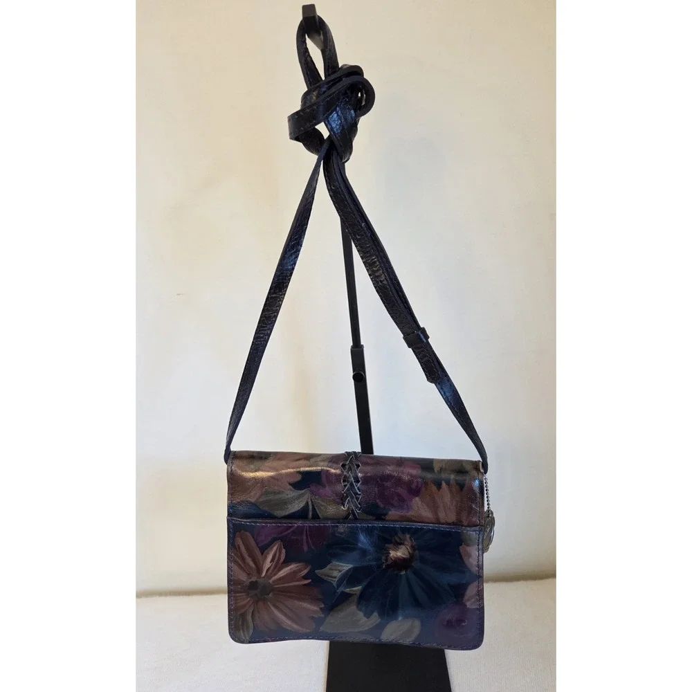 NWOT Patricia Nash Leather Crossbody Small Peruvian Painting Floral P667222‎